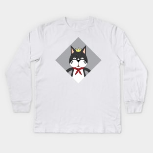 Cait Sith Doll Portrait Kids Long Sleeve T-Shirt